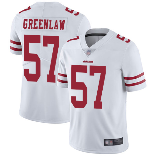 San Francisco 49ers Limited White Men Dre Greenlaw Road NFL Jersey #57 Vapor Untouchable->san francisco 49ers->NFL Jersey
